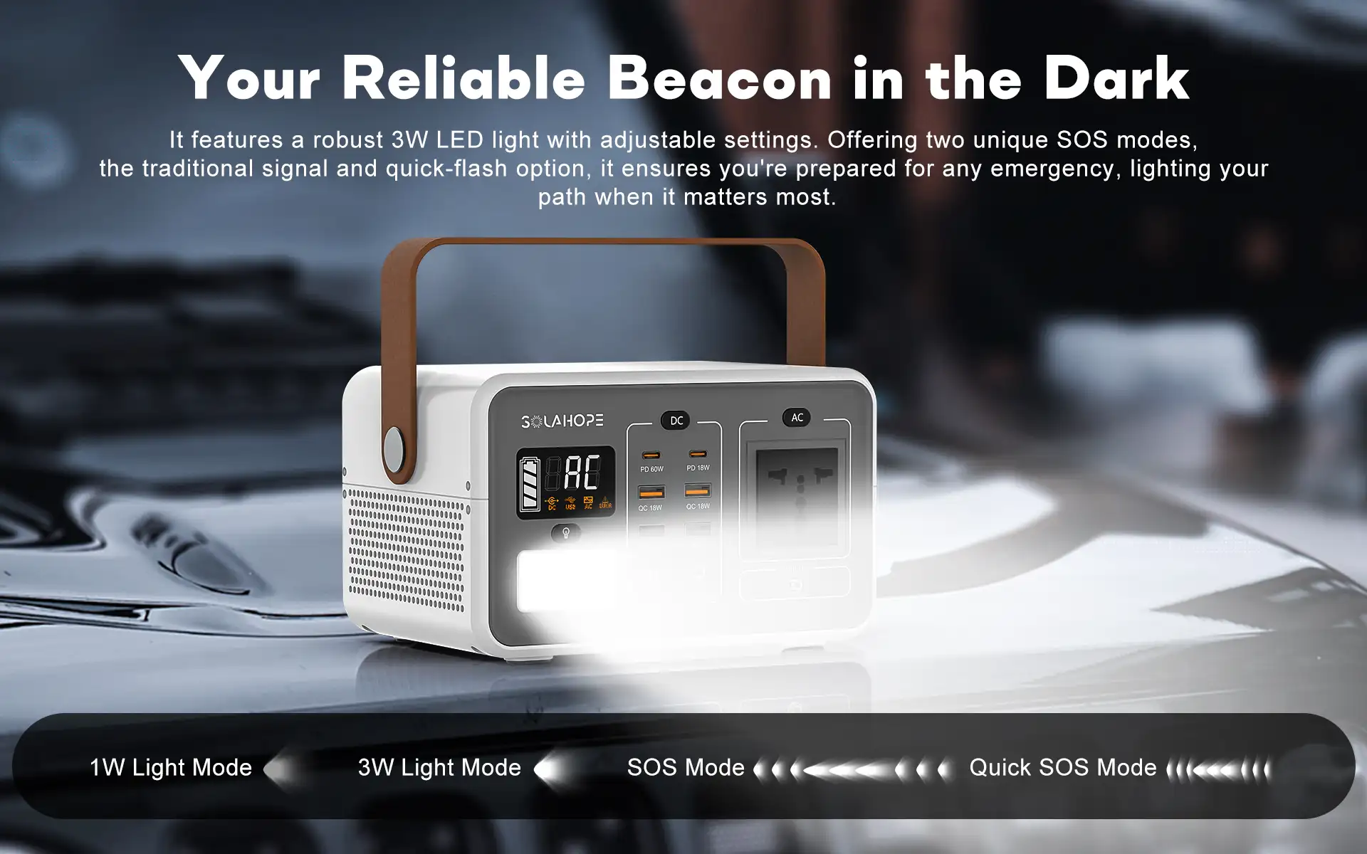 solahope m200 portable power station 