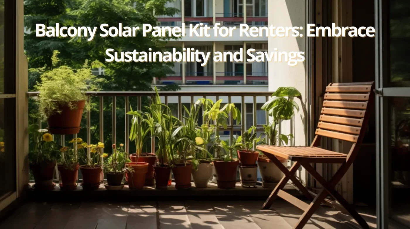 Balcony Solar Panel Kit for Renters