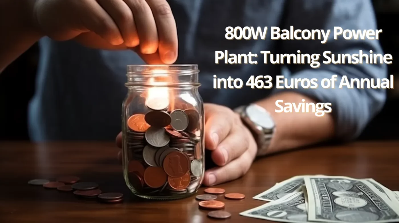 800W Balcony Power Plant: Turning Sunshine into 463 Euros of Annual Savings