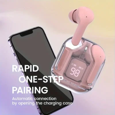 ACEFAST T8 Wireless Earbuds - Crystal Clear LED Display, HiFi Sound, Bluetooth 5.3, and IPX4 Waterproof